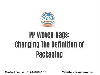 PP Woven Bags: Changing The Definition of Packaging
