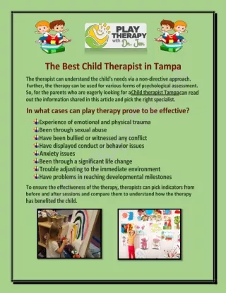 Book Consultation With Dr. Jen, The Best Child Therapist In Tampa