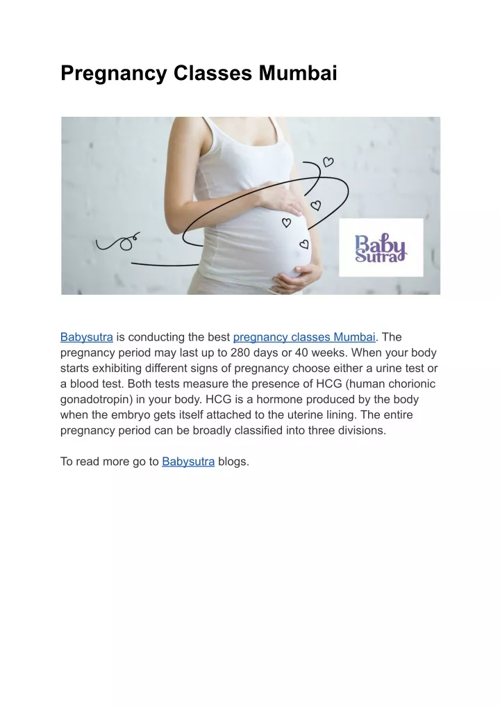 pregnancy classes mumbai