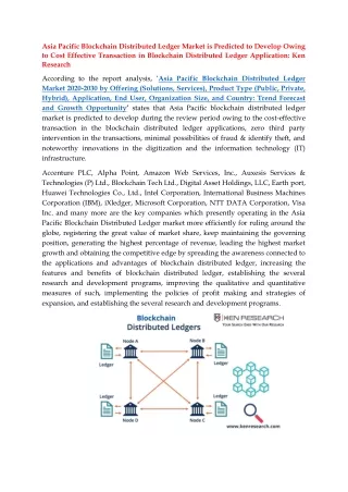 asia pacific blockchain distributed ledger market
