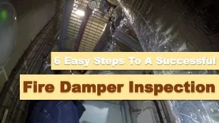 6 Easy Tips To A Successful Fire Damper Inspection