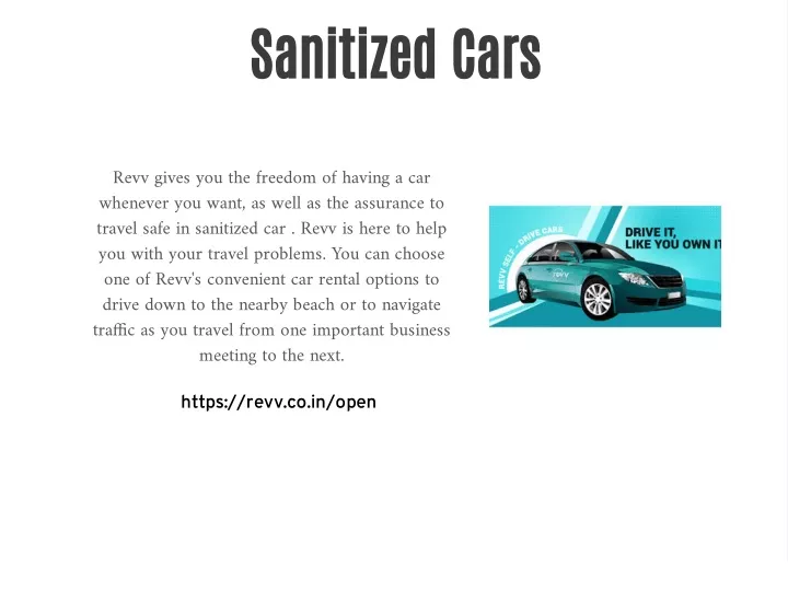 sanitized cars