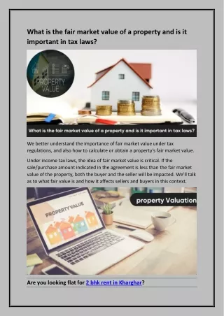 what is the fair market value of a property