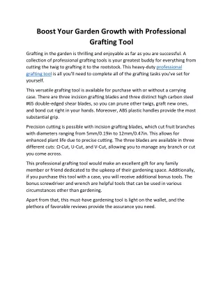 Boost Your Garden Growth with Professional Grafting Tool