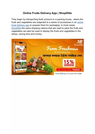 online fruits delivery app shopdlite