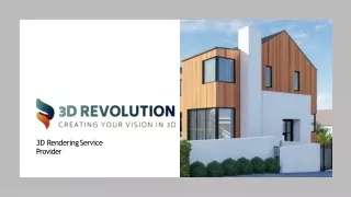 3D Rendering Services - 3D Revolution