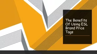 the benefits of using esl brand price tags