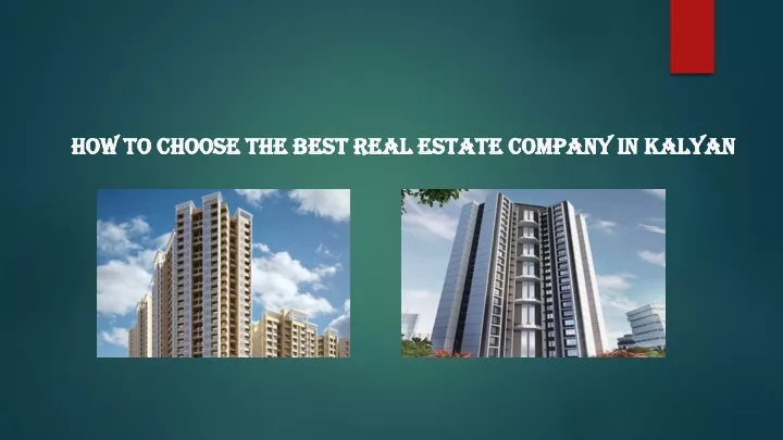 how to choose the best real estate company