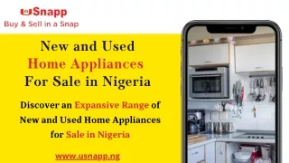 New and Used Home Appliances For Sale in Nigeria