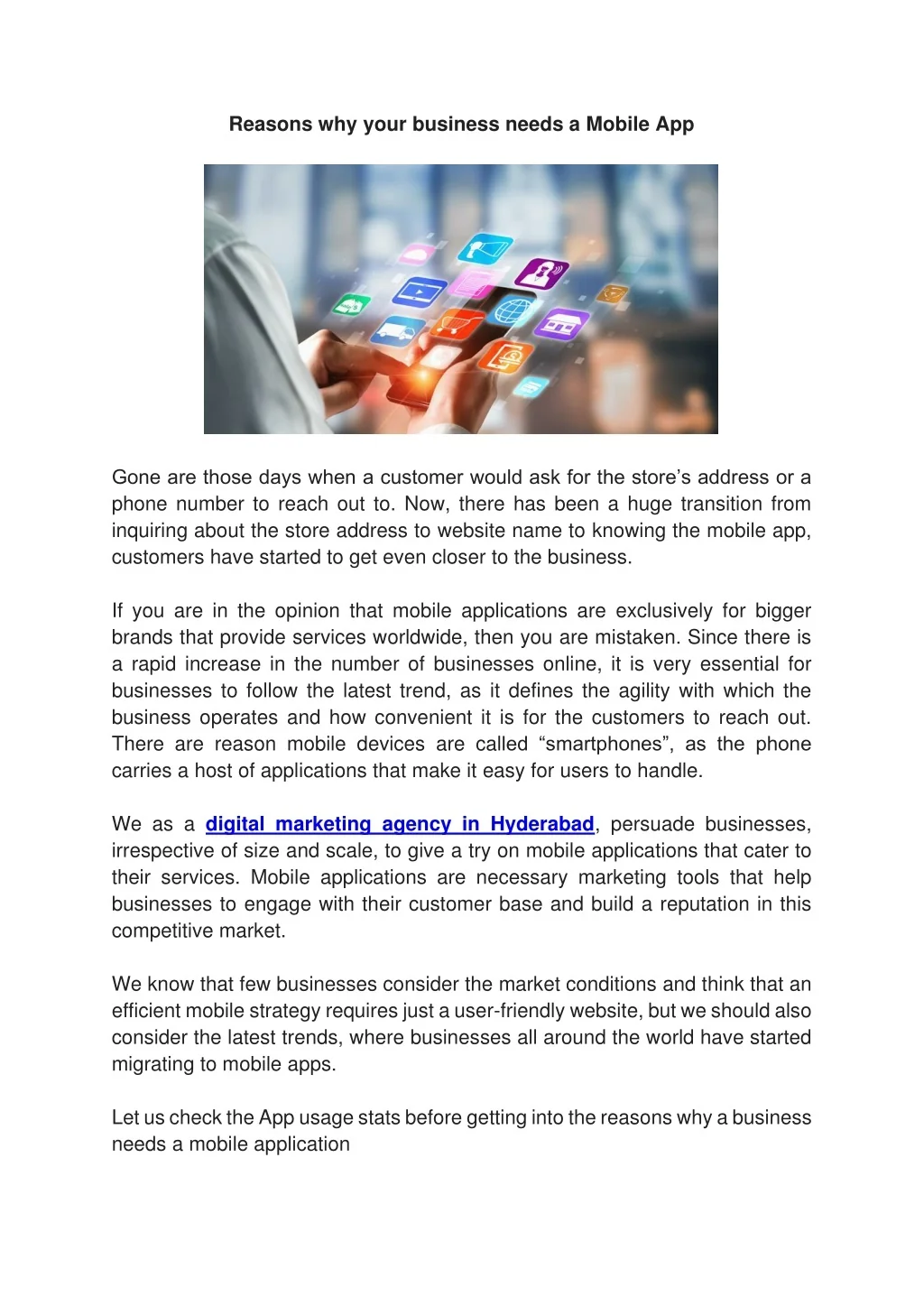 PPT - Reasons why your business needs a Mobile App PowerPoint ...