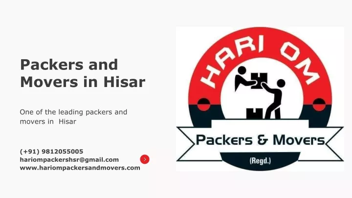 packers and movers in hisar