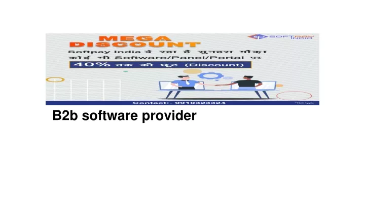 b2b software provider