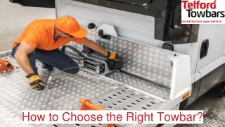 How to Choose the Right Towbar?