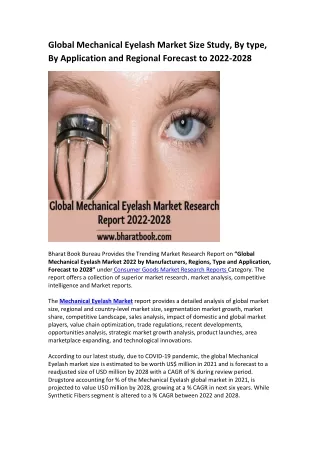 global mechanical eyelash market size study