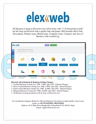 All Business Listing at Elexweb India