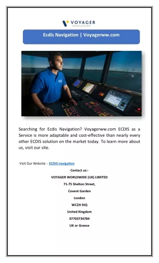ecdis navigation voyagerww com