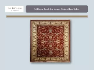 Add Some  Small And Unique Vintage Rugs Online