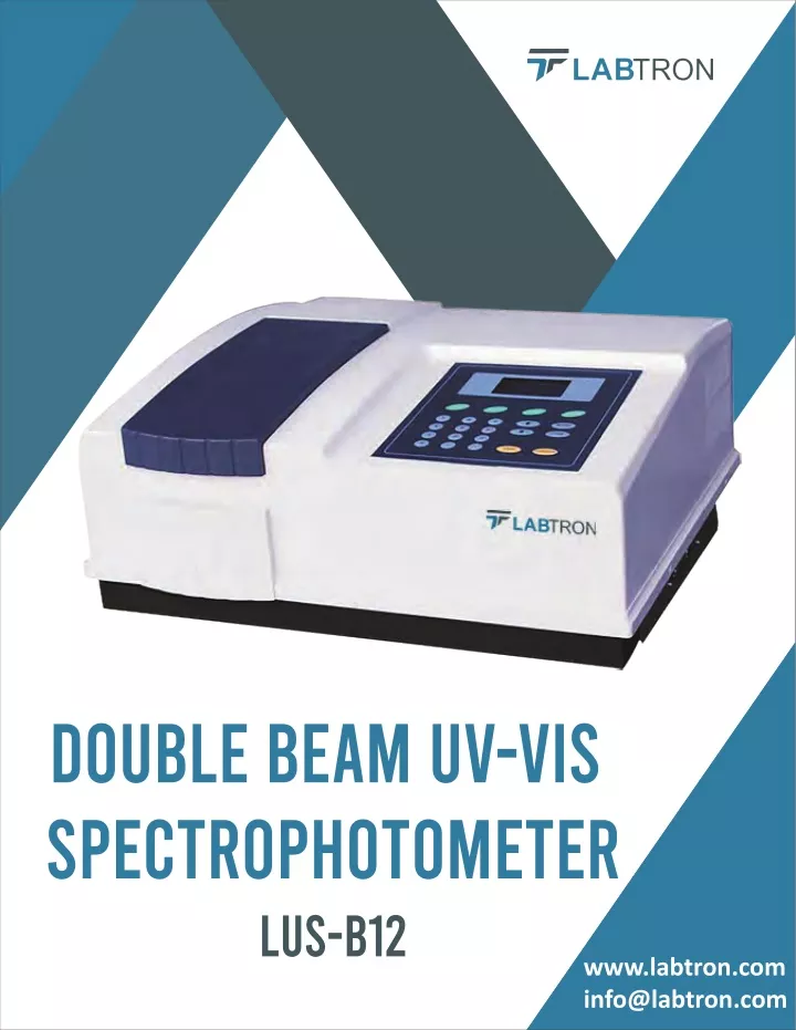 double beam uv vis spectrophotometer lus b12
