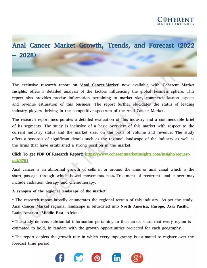 anal cancer market growth trends and forecast