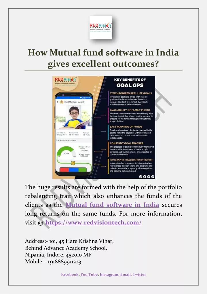 how mutual fund software in india gives excellent