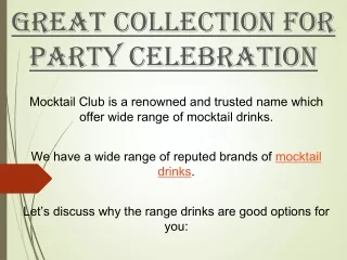Great Collection For Party Celebration