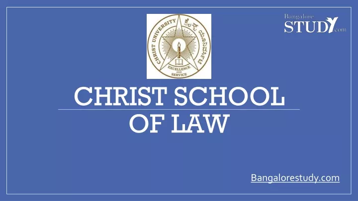 christ school of law