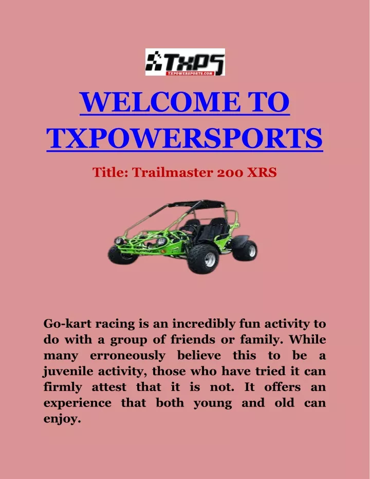welcome to txpowersports