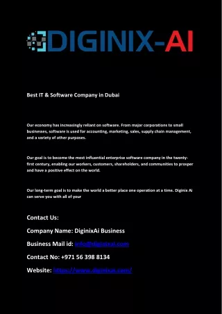 Best IT & Software Company in Dubai