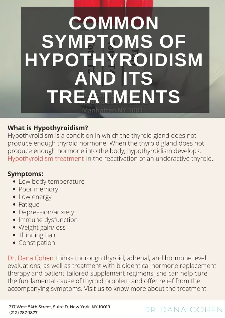 PPT - Common Symptoms of Hypothyroidism and Its Treatments PowerPoint ...