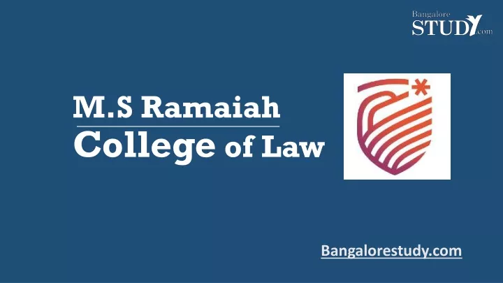 m s ramaiah college of law