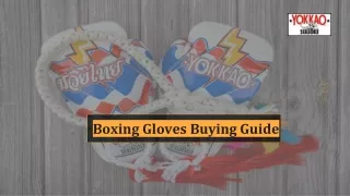 boxing gloves buying guide