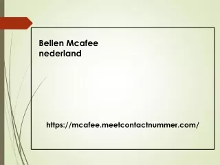 bellen mcafee nederland