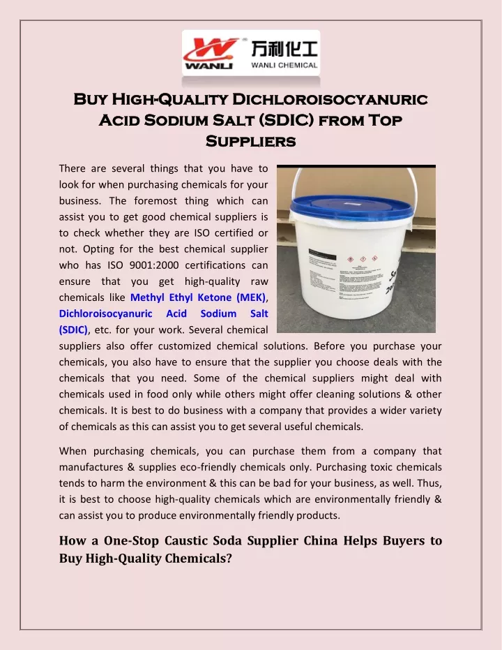 buy high buy high quality dichloroisocyanuric