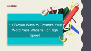 Optimize Your WordPress Website For High Speed