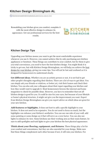 kitchen design birmingham al