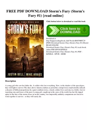 FREE PDF DOWNLOAD Storm's Fury (Storm's Fury #1) {read online}
