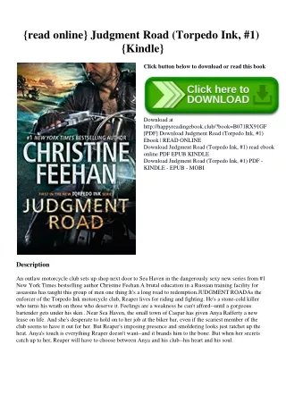 {read online} Judgment Road (Torpedo Ink  #1) {Kindle}