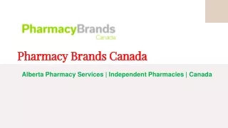 pharmacy brands canada