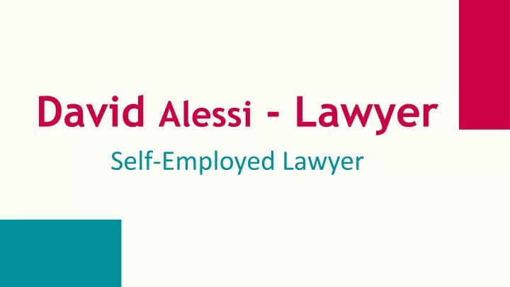 david alessi lawyer self employed lawyer