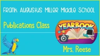 frank augustus miller middle school publications class
