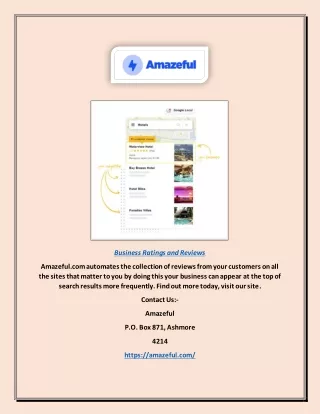 business ratings and reviews