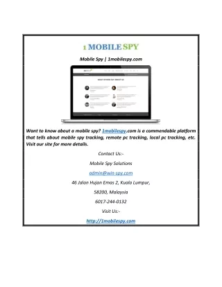 Mobile Spy | 1mobilespy.com