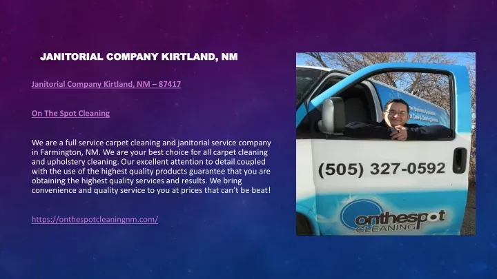 janitorial company kirtland nm
