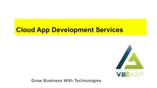 Best Cloud Software Development in USA | VB Easy