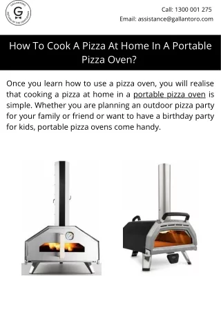 How To Cook A Pizza At Home In A Portable Pizza Oven