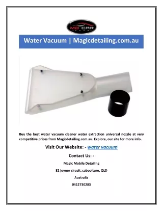 water vacuum magicdetailing com au