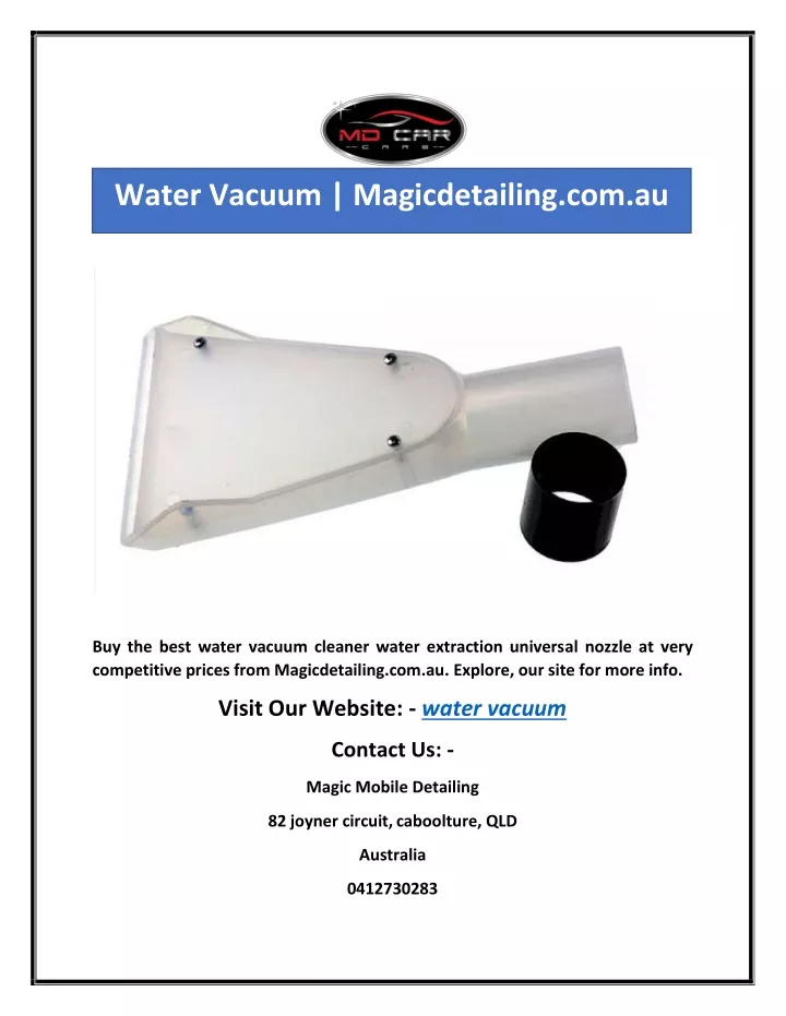 water vacuum magicdetailing com au