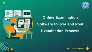 Online Examination Software for Pre and Post Examination Process