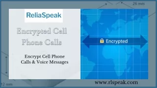 Encrypted Cell Phone Calls