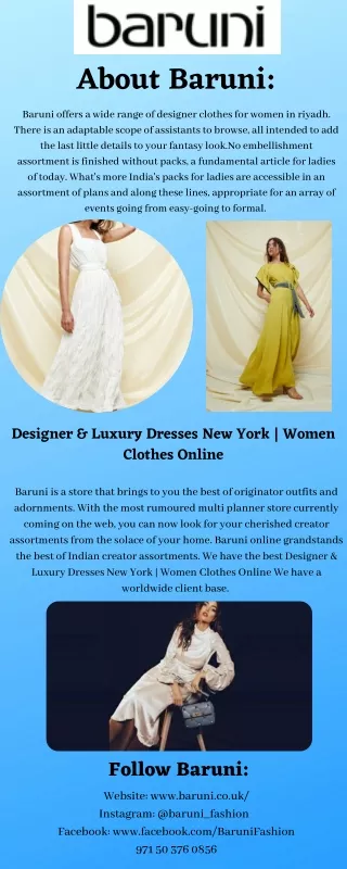 Designer & Luxury Dresses New York  Women Clothes Online new
